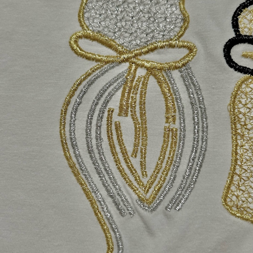 White T-shirt embroidered - Picture 4 of 5